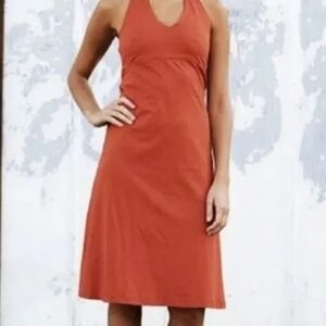 Patigonia Fuschia Sleeveless Halter Midi‎ Sundress Bodycon Comfy Summer Tie Back